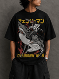 Chainsaw Man Shark Devil Oversized T-Shirt