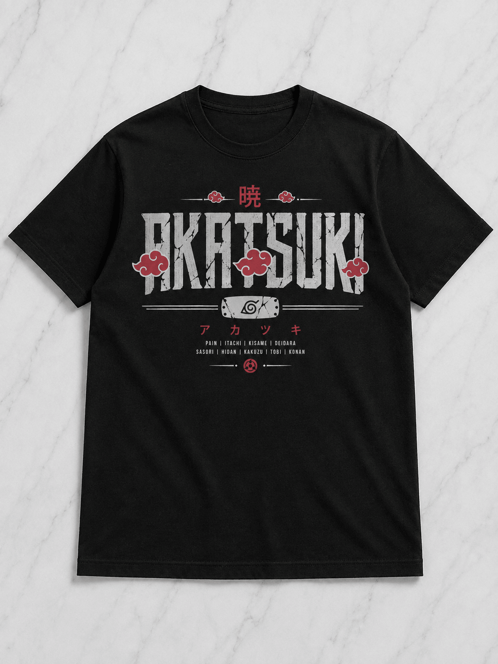 Akatsuki Roster Oversized Naruto T-Shirt