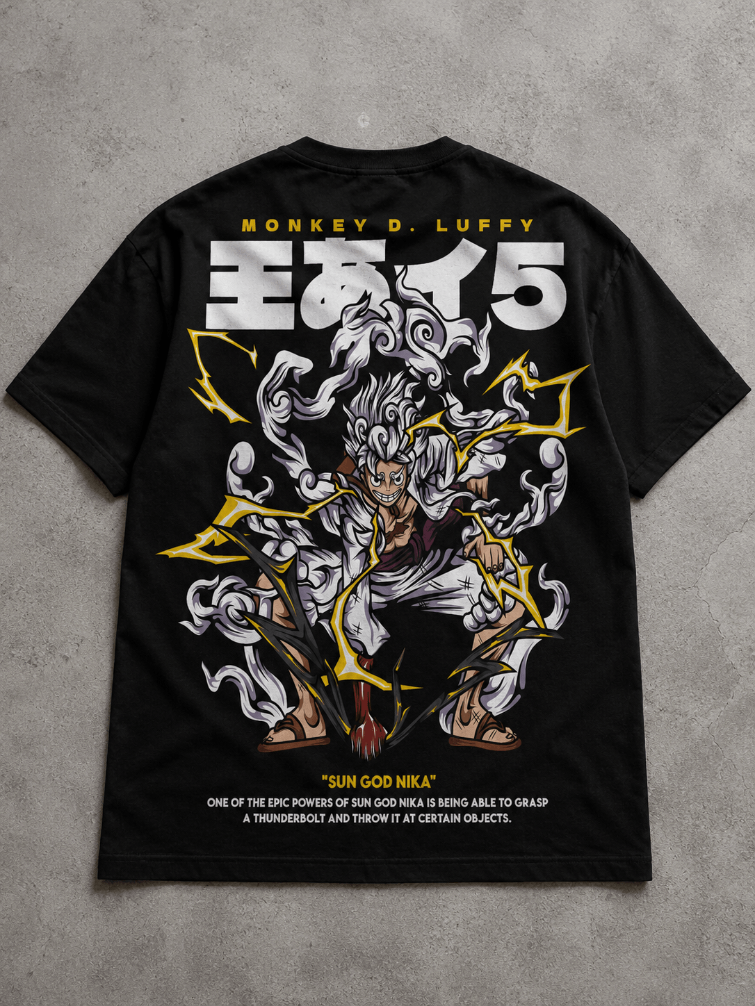 Luffy Gear 5 Sun God Nika Oversized One Piece T-Shirt