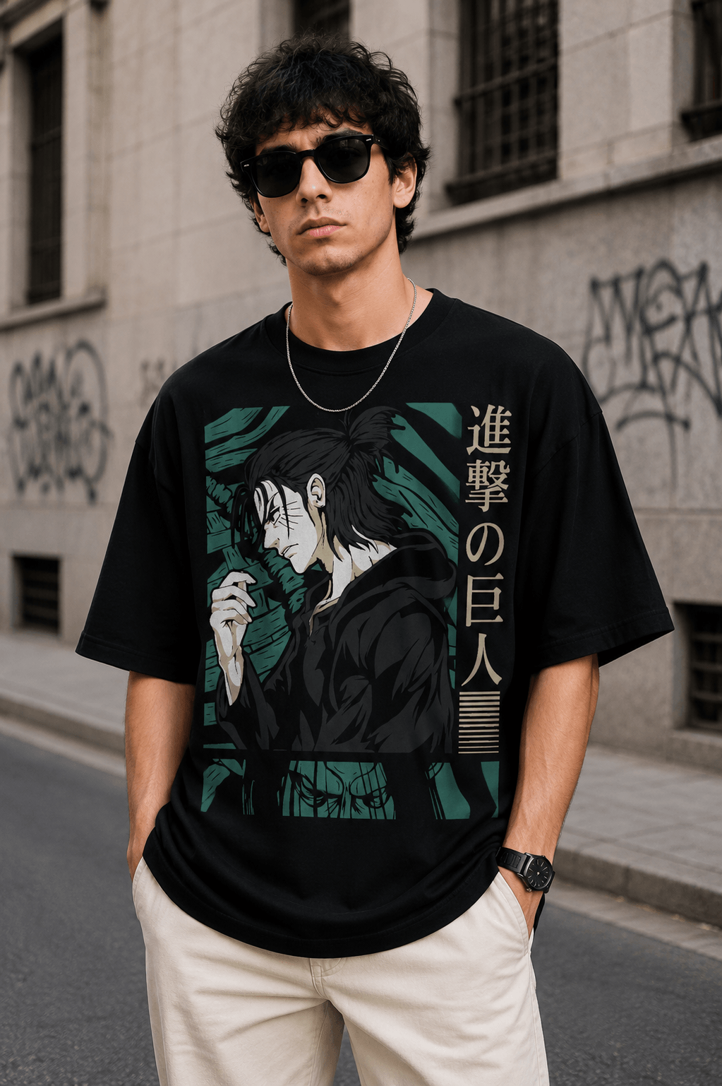 Eren Oversized Attack on Titan T-Shirt