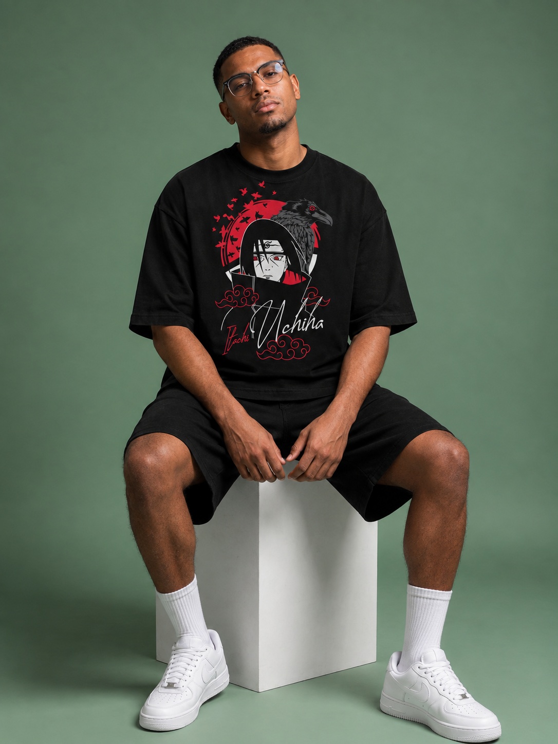 Itachi Uchiha Oversized Naruto T-Shirt