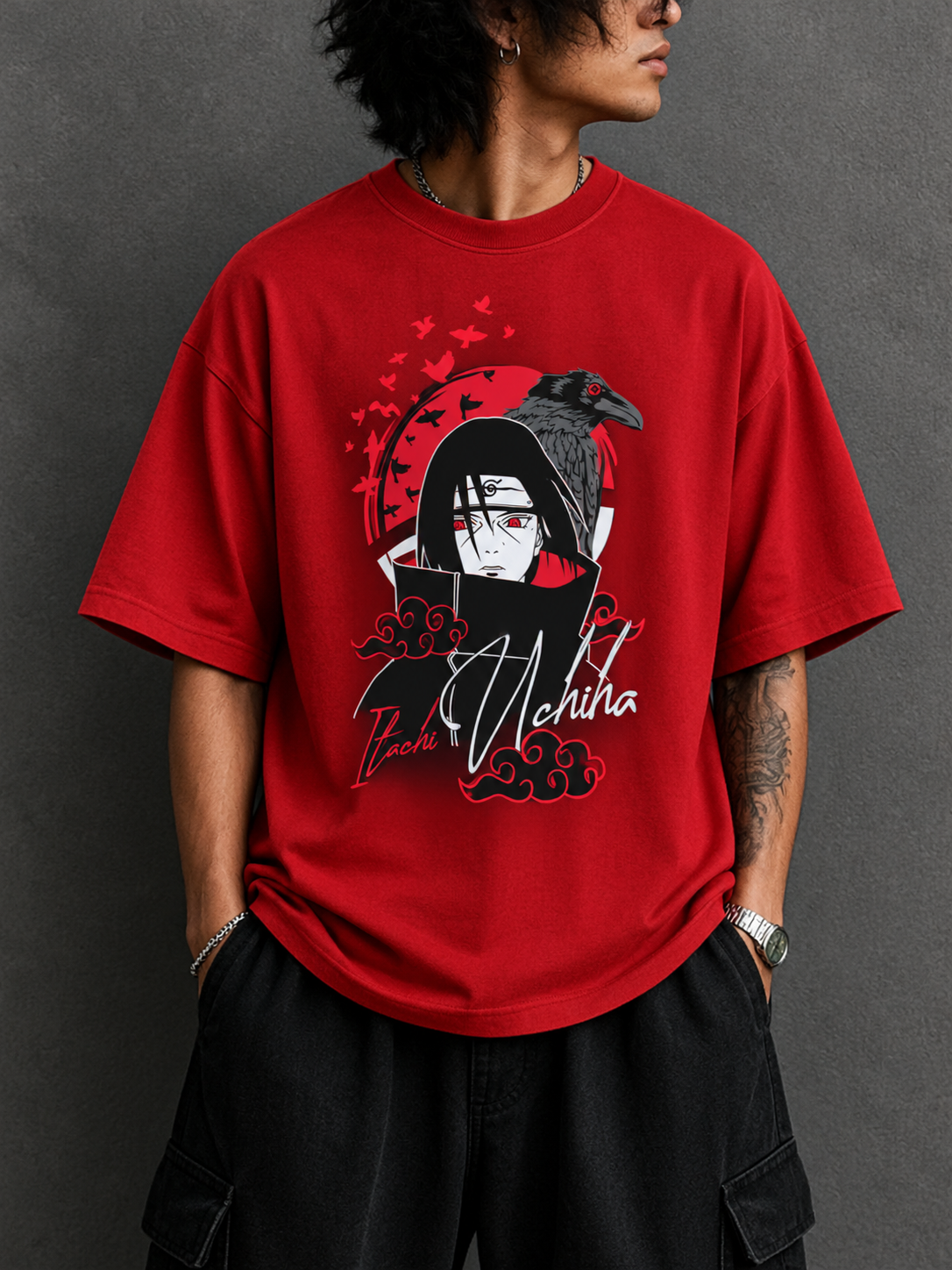 Itachi Uchiha Oversized Naruto T-Shirt